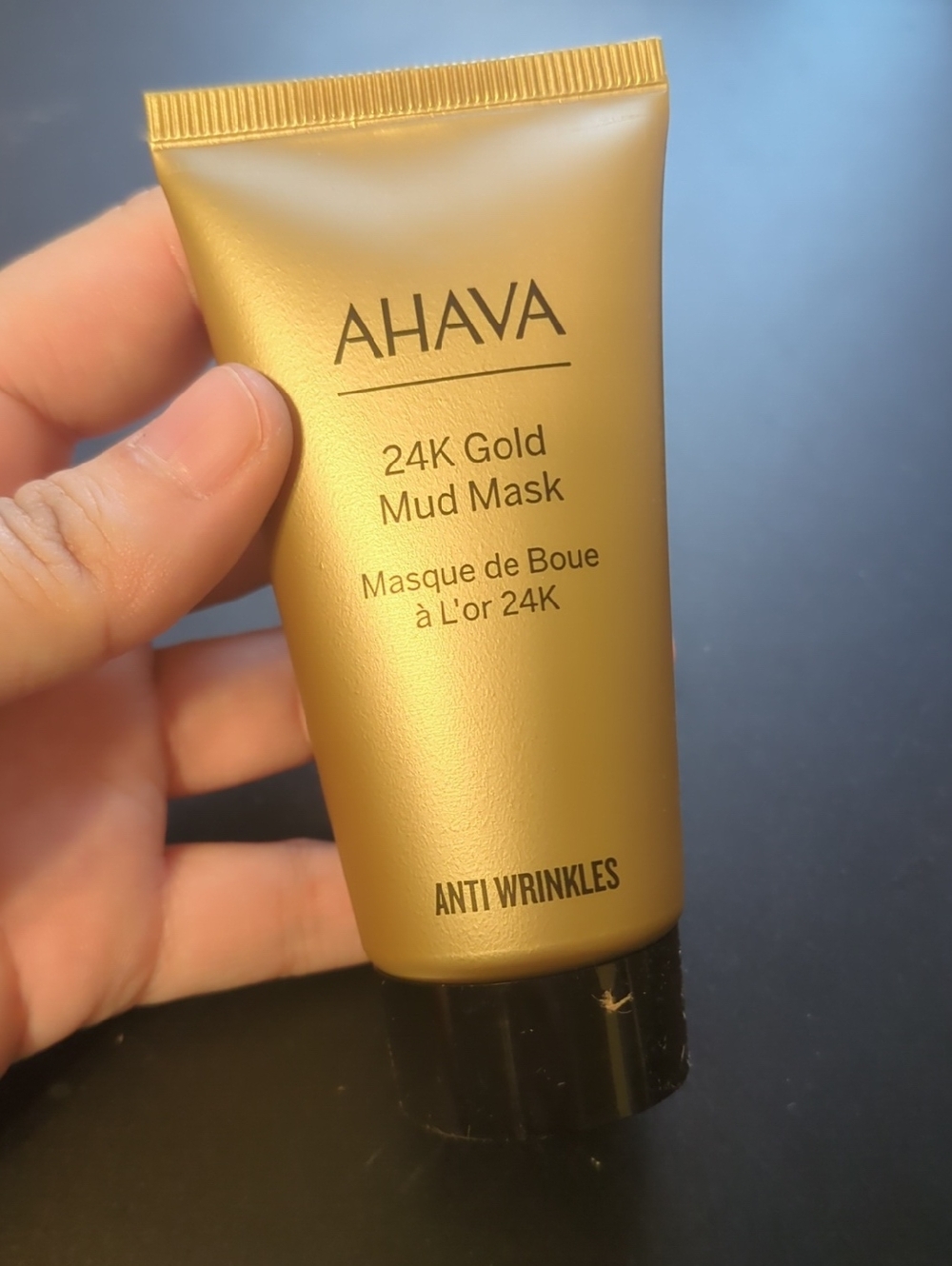 AHAVA 24K Gold Mud Mask Tube - Metallic Gold